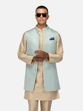 Light blue Galaxy-Tex open jacket