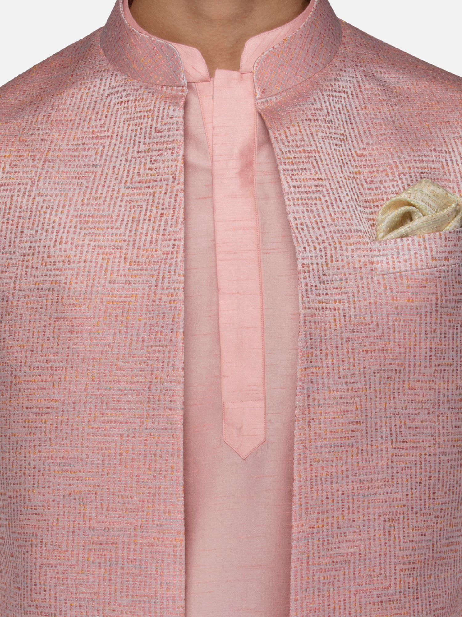 Blush pink Galaxy-Tex open jacket