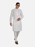 Ivory Twinkle Embroidered Kurta