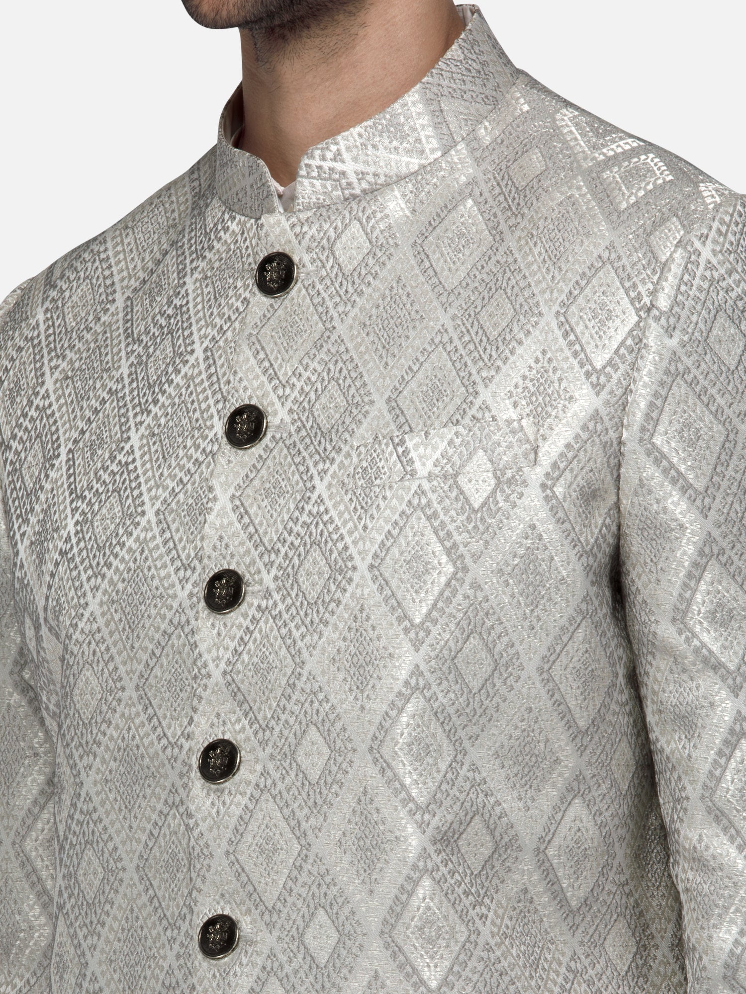 Grey Daimond Sherwani